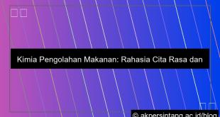 Kimia Pengolahan Makanan