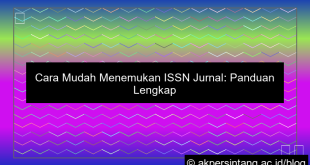 Letak Issn Pada Jurnal