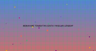 Memahami Tingkatan Sinta Panduan Lengkap