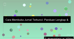 membuka jurnal yang terkunci