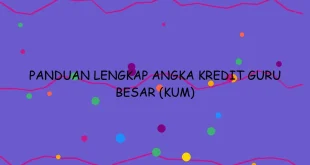 Panduan Lengkap Angka Kredit Guru