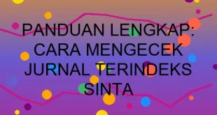 Panduan Lengkap Cara Mengecek Jurnal