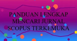 Panduan Lengkap Mencari Jurnal Scopus