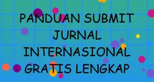 Panduan Submit Jurnal Internasional Gratis