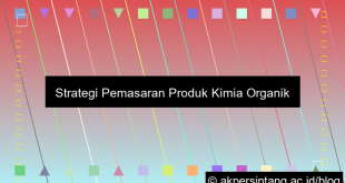 Pemasaran Kimia Organik
