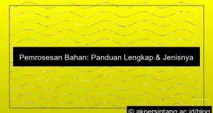 Pemrosesan Bahan