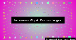 Pemrosesan Minyak