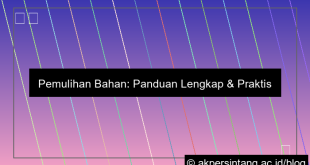 Pemulihan Bahan