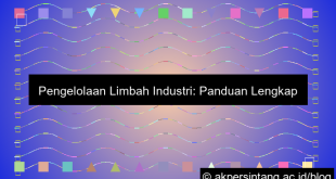 Pengelolaan Limbah Industri