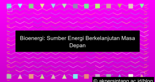Pengolahan Bioenergi