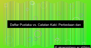 perbedaan daftar pustaka dan catatan kaki