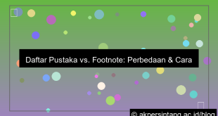 perbedaan daftar pustaka dan footnote