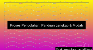 Proses Pengolahan