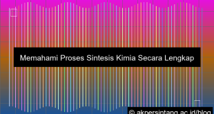 Proses Sintesis Kimia