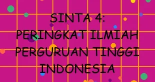 Sinta 4 Peringkat Ilmiah Perguruan