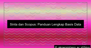 Sinta Dan Scopus Adalah
