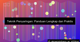 Teknik Penyaringan