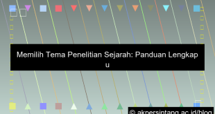 Tema Penelitian Sejarah