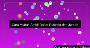 cara ambil daftar pustaka dari jurnal