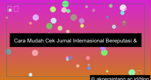 cara cek jurnal internasional bereputasi