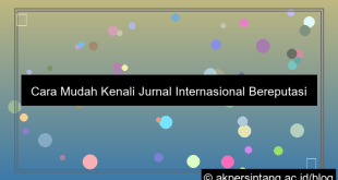 cara mengetahui jurnal internasional bereputasi