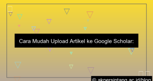 cara upload artikel di google scholar