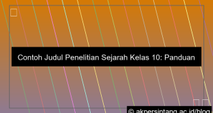 contoh judul penelitian sejarah kelas 10