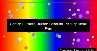 contoh publikasi jurnal