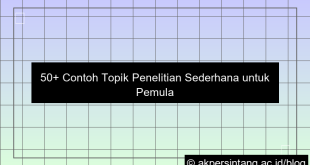 desain contoh topik penelitian sederhana
