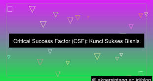 grafik critical success factor adalah