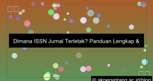 issn jurnal terletak di