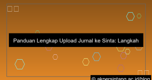 upload jurnal sinta