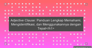 Adjective Clause