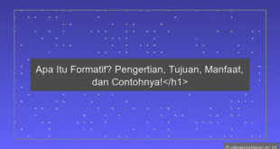 Formatif Adalah