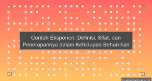 Contoh Eksponen