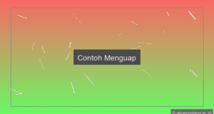 Contoh Menguap