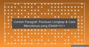 Contoh Paragraf