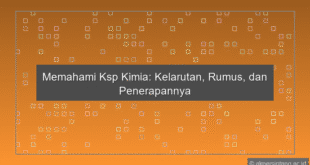 Ksp Kimia