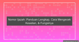 Nomor Ijazah