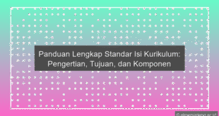 Standar Isi
