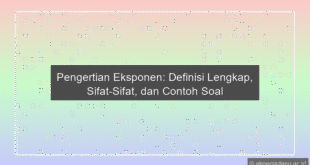 Pengertian Eksponen