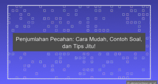Penjumlahan Pecahan