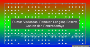 Rumus Viskositas