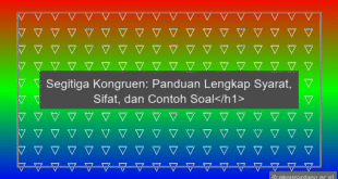 Segitiga Kongruen