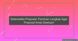 Sistematika Proposal