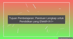 Tujuan Pembelajaran