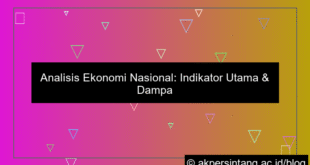 Analisis Ekonomi Nasional
