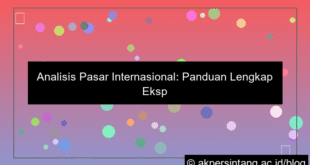 Analisis Pasar Internasional