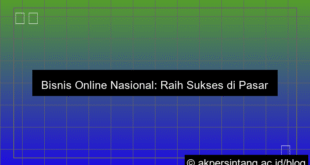 desain Bisnis Online Nasional