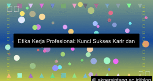 Etika Kerja Profesional